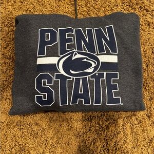 Gray Crewneck Sweater with Logo